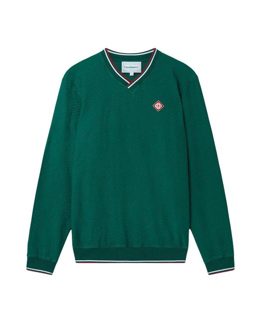 V-Neck Knitwear Casablanca de hombre de color Green