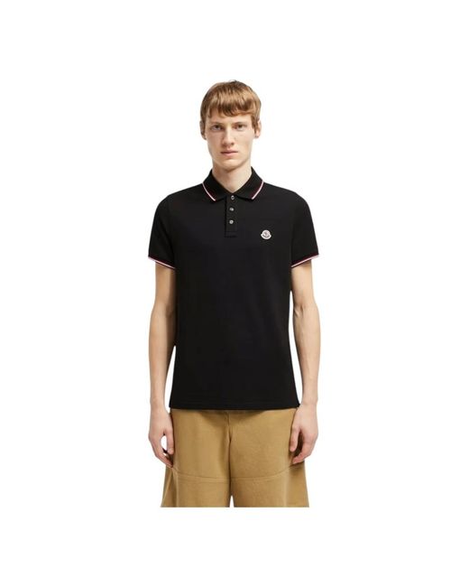 Moncler Black Polo Shirts for men