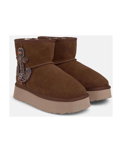 Alma En Pena. Brown Winter Boots