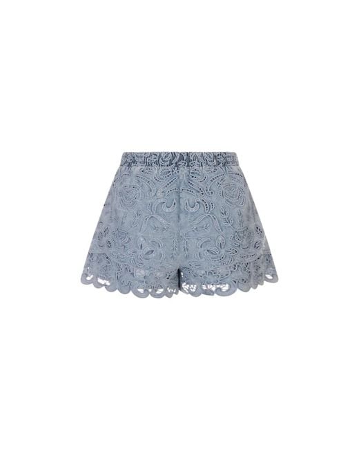 Alice + Olivia Blue Denim Shorts