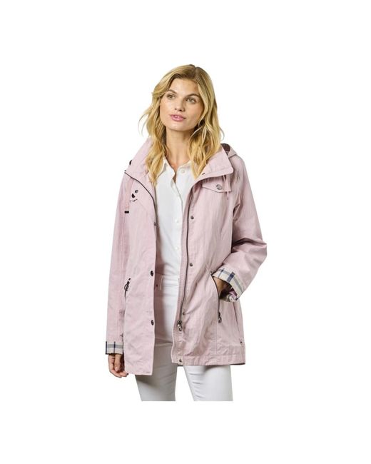 Junge Parkas in het Pink
