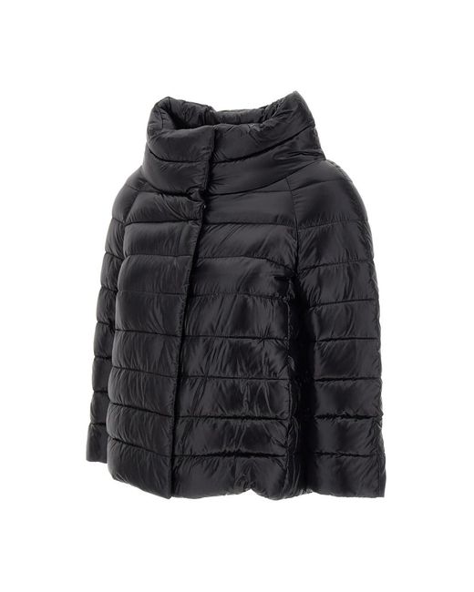 Herno Jassen ,Zwart ,Katoen Sofia Mini Cape in het Black