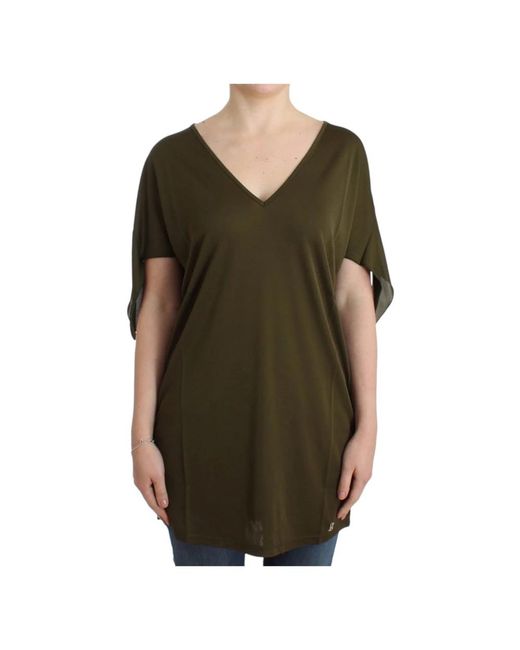 John Galliano Green Blouses