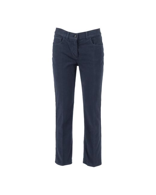 Aspesi Blue Slim-Fit Trousers