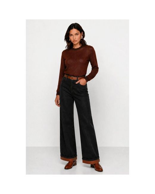 Kocca Brown Round-Neck Knitwear