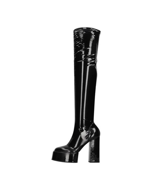 3Juin Black Over-The-Knee Boots