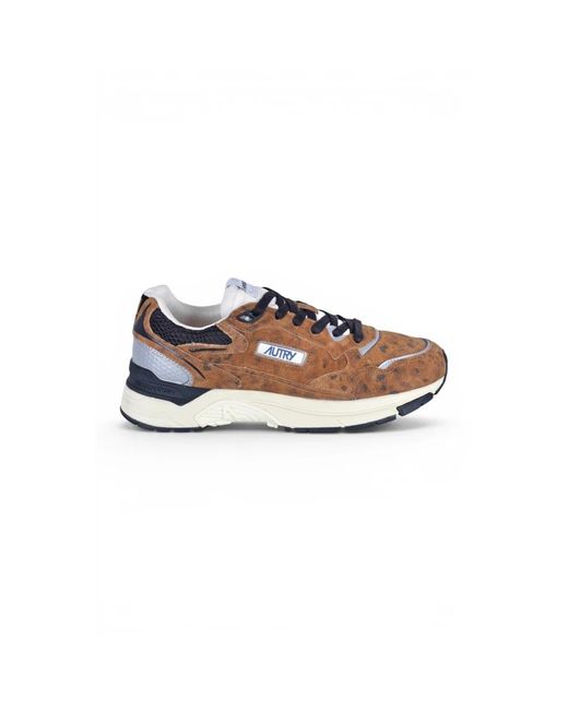 Autry Schoenen ,Bruin ,Leer Sneakers in het Multicolor