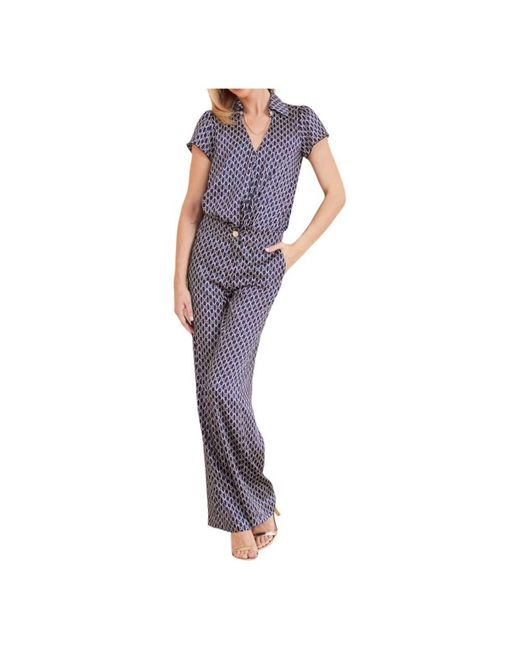 Guess Purple All over logo robin pant
