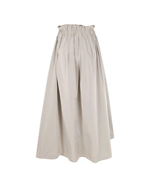 Herno Gray Maxi Skirts