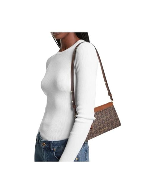 Borsa a tracolla grande convertibile di Michael Kors in Brown