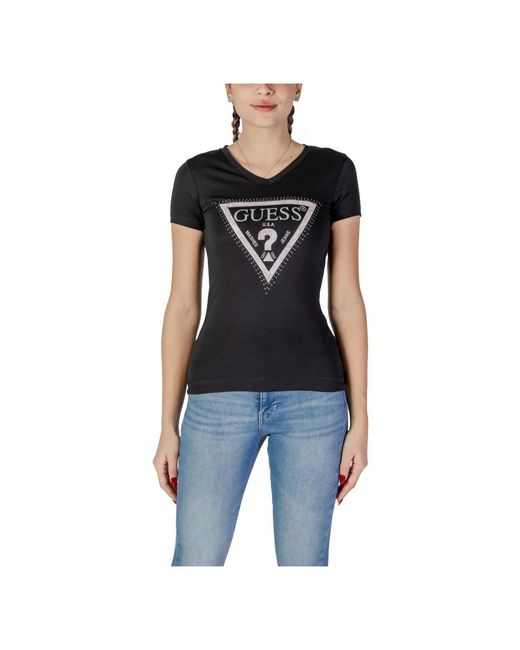 Guess T-Shirts in het Black