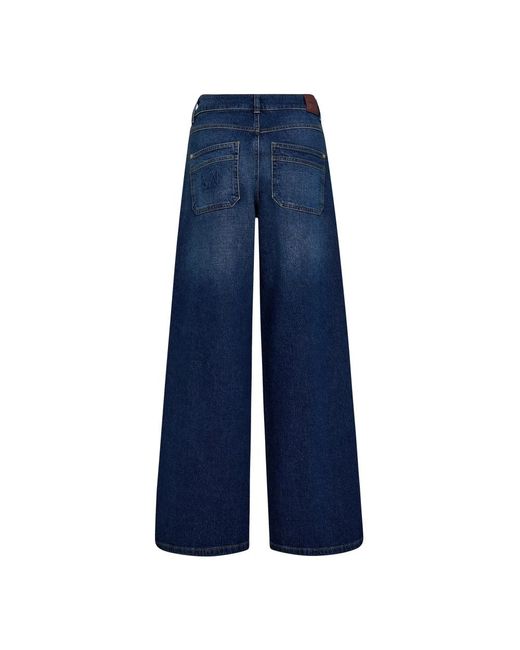 Mos Mosh Blue Wide Jeans