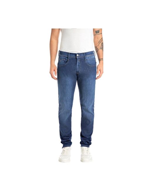 Replay Blue Slim Fit Jeans for men