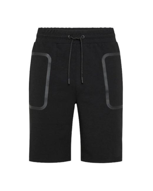 Peuterey Black Casual Shorts for men