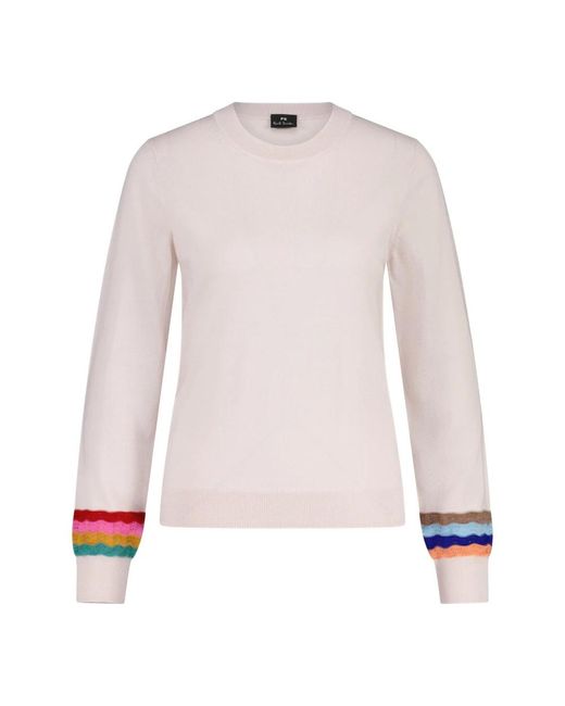 PS by Paul Smith Pink Round-Neck Knitwear for men