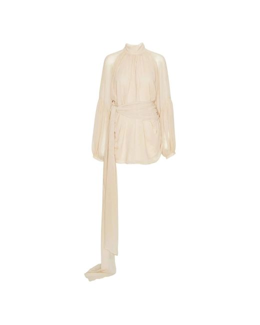 Short Dresses ROTATE BIRGER CHRISTENSEN de color Natural