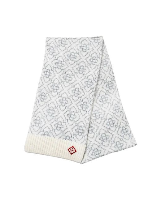Casablanca Sciarpa Monogramma in het Gray