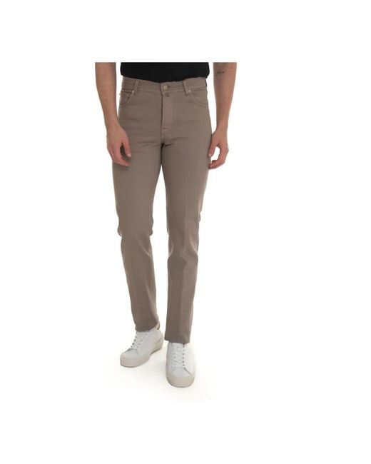 Kiton Gray Slim Fit Jeans for men