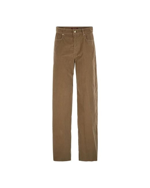 Max Mara Natural Straight Trousers