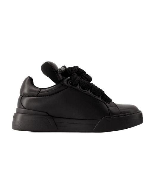 Dolce & Gabbana Portofino Sneakers in het Black voor heren