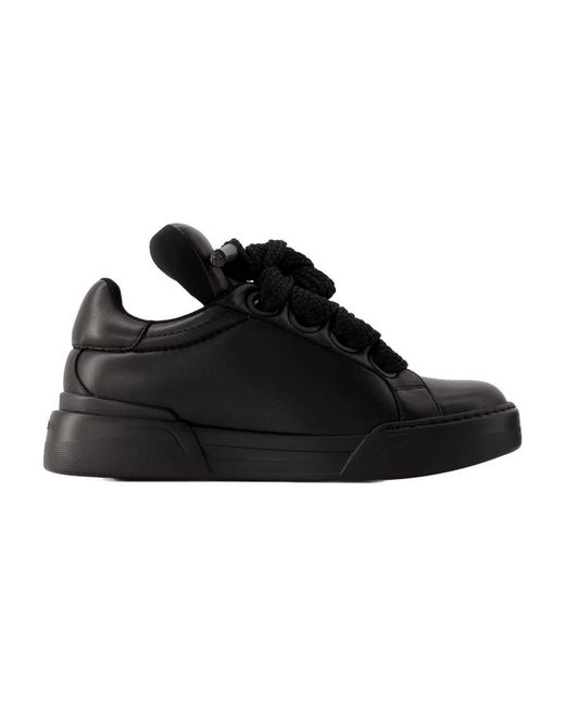 Dolce & Gabbana Portofino Sneakers in het Black voor heren