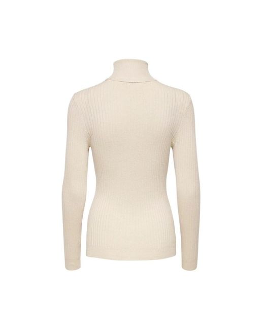 ONLY Natural Turtlenecks