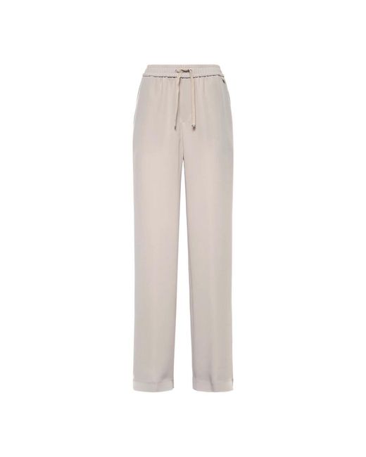 Herno Gray Wide Trousers