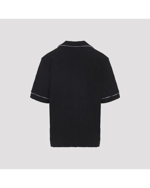 Casablanca Black Short Sleeve Shirts for men