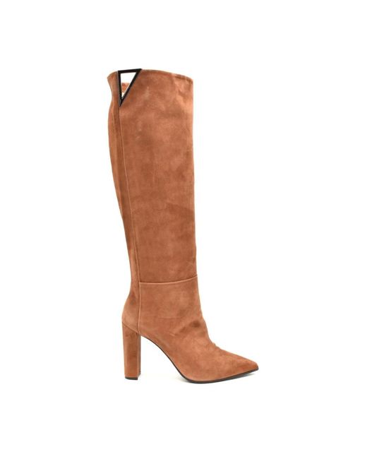 Ninalilou Brown Heeled Boots