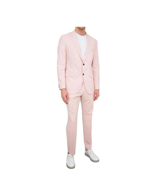 Boss Eleganter rosa anzug in Pink für Herren