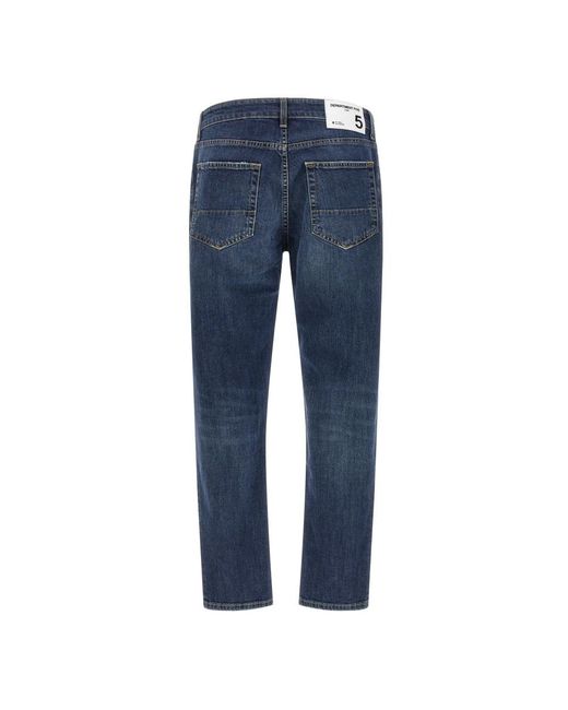 Department 5 Blue Straight Fit Jeans for men