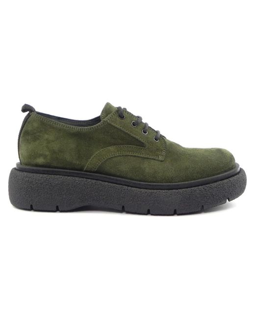 Carmens Green Laced Shoes