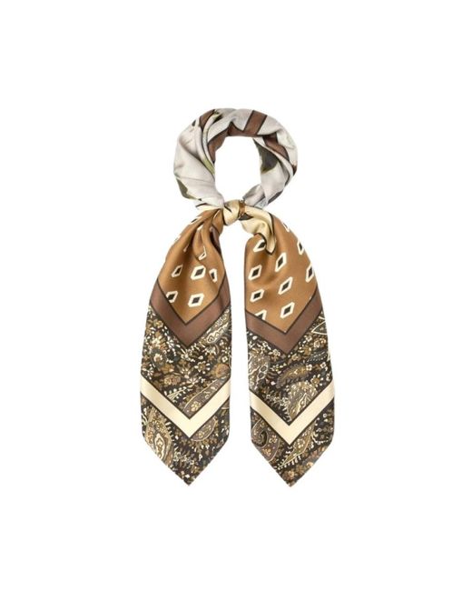 Marella Metallic Silk Scarves
