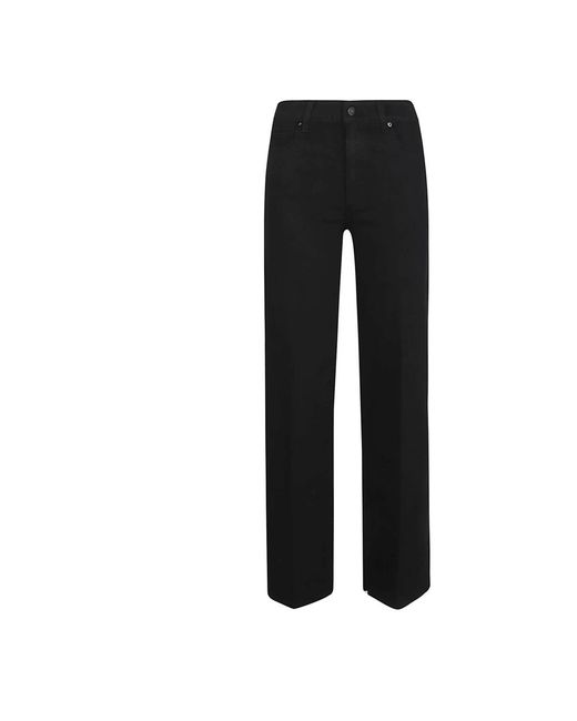 PAIGE Black Straight Jeans