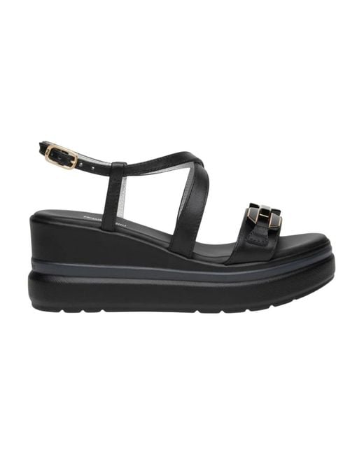 Nero Giardini Black Wedges