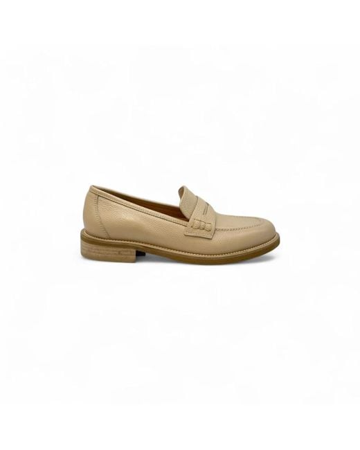 Luca Grossi Natural Flache Schuhe Collegge Stil