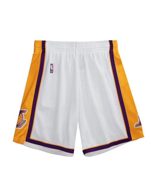 Lakers 2009 swingman shorts di Mitchell & Ness in White da Uomo