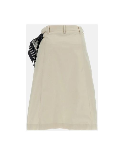 True Royal Natural Short Skirts