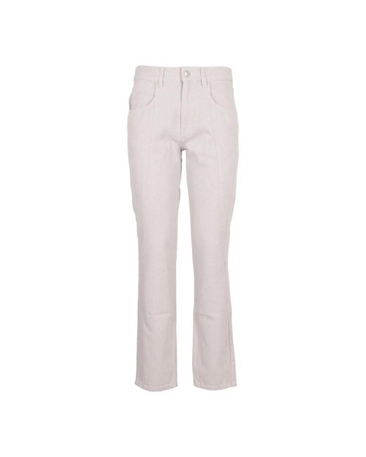 Isabel Marant Gray Straight Fit Jeans