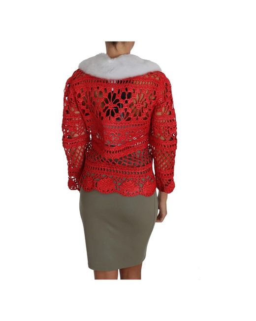 Dolce & Gabbana Red Cardigans