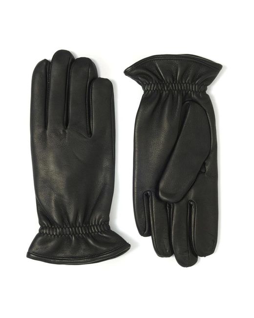 Orciani Nappa Flake Lederhandschuhe in Black für Herren