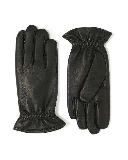 Orciani Nappa Flake Lederhandschuhe in Black für Herren