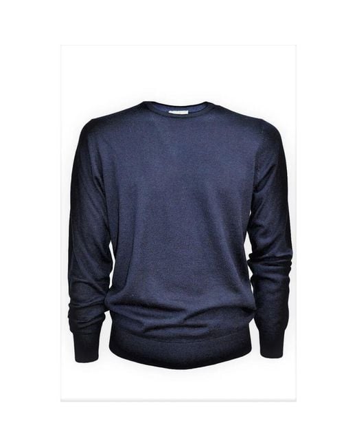 Cashmere Company Männer Creweck -Pullover in Blue für Herren