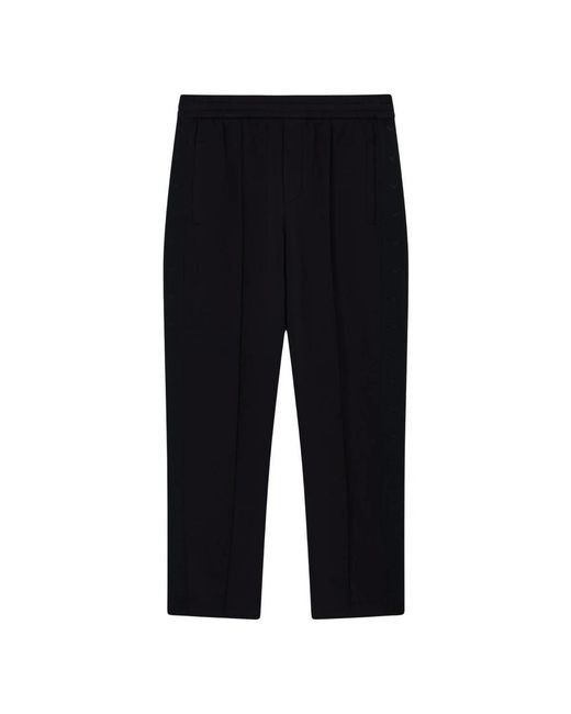 Emporio Armani Black Straight Trousers for men