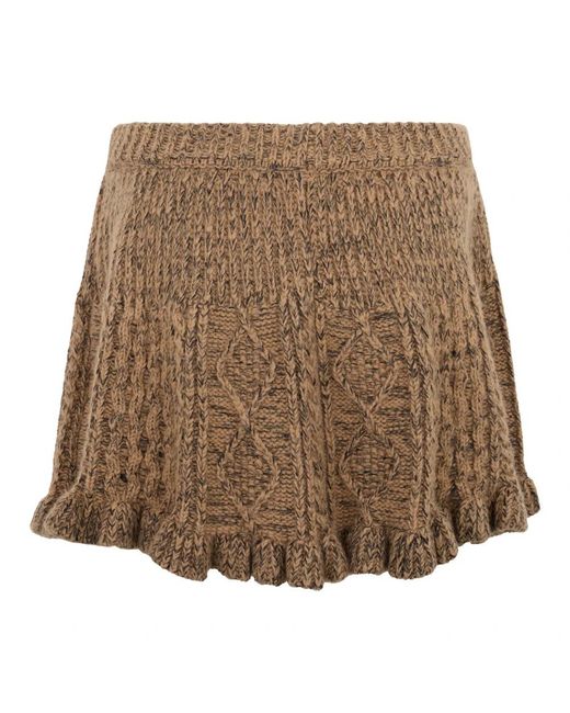 RED Valentino Brown Short Skirts