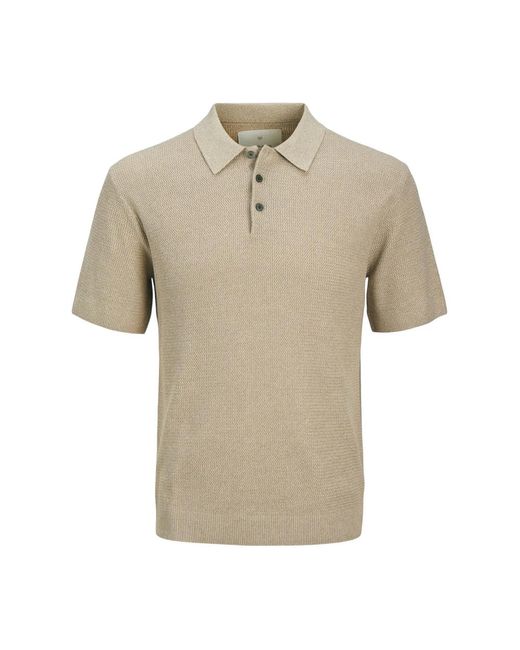 Jack & Jones Polo Shirts in het Natural voor heren