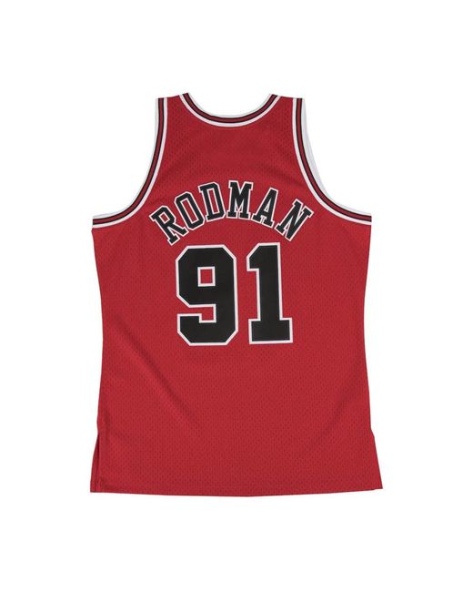Mitchell & Ness Red Sleeveless Tops for men