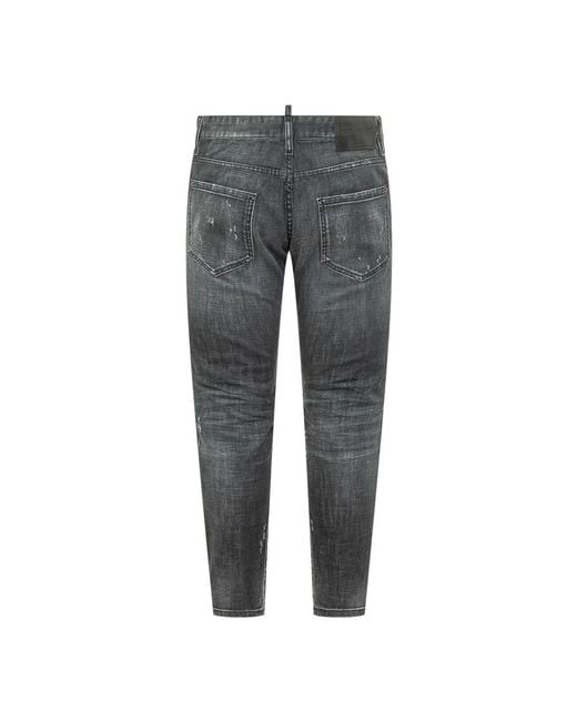 DSquared² Gray Loose Fit Jeans for men
