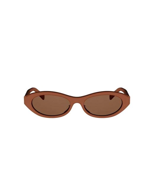 Céline Triomphe Mini Oval Zonnebril in het Brown
