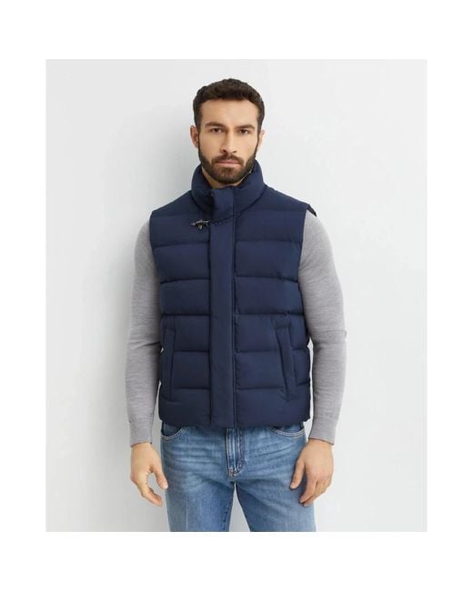 Fay Blue Waistcoats for men